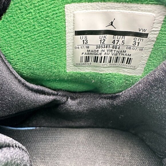 xNike Air Jordan 8 VIII Retro Men Size 13 305381-004 Tinker Air Raid Jungle Shoe - Picture 13 of 14